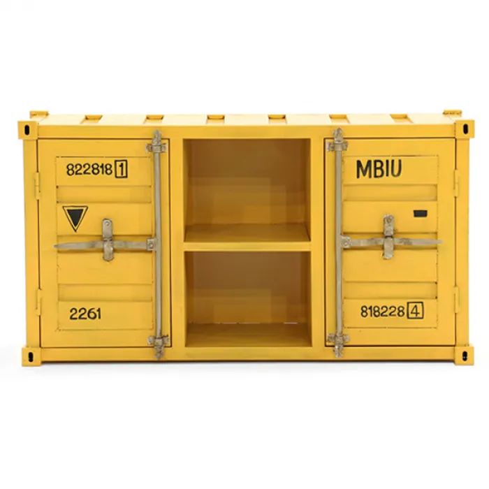 ТВ тумба Loft TV container yellow от ImperiumLoft