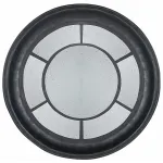 Зеркало настенное состаренное Black Round Window от ImperiumLoft