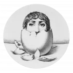 Декоративная тарелка Fornasetti 30.CR.BW.R01-258 designed by Piero Fornasetti от ImperiumLoft
