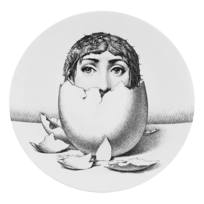 Декоративная тарелка Fornasetti 30.CR.BW.R01-258 designed by Piero Fornasetti от ImperiumLoft
