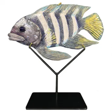 Статуэтка на подставке Striped Fish