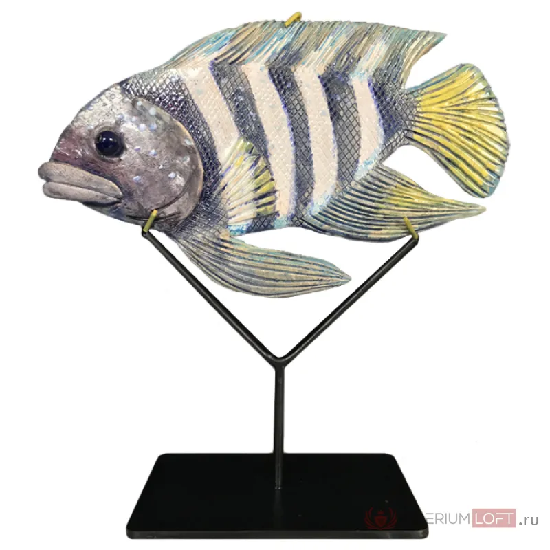 Статуэтка на подставке Striped Fish от ImperiumLoft