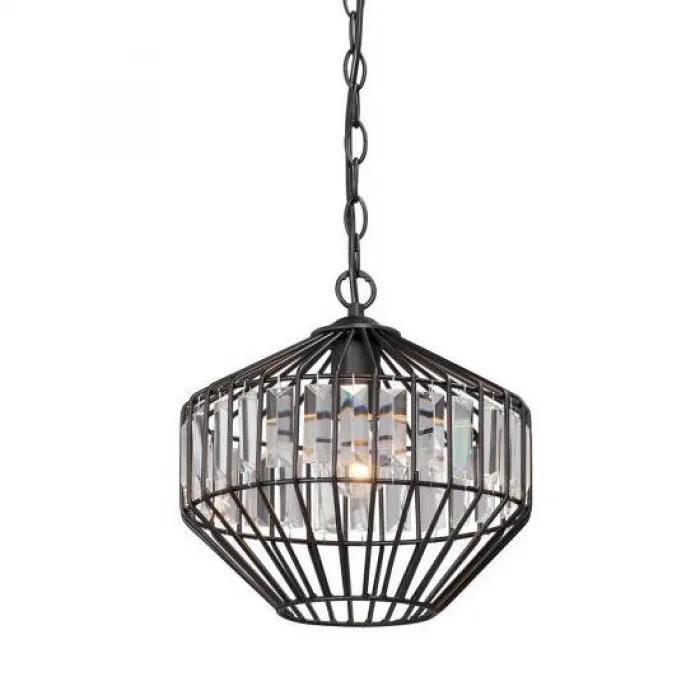 Люстра Glass Plate Pendant #6 Black от ImperiumLoft