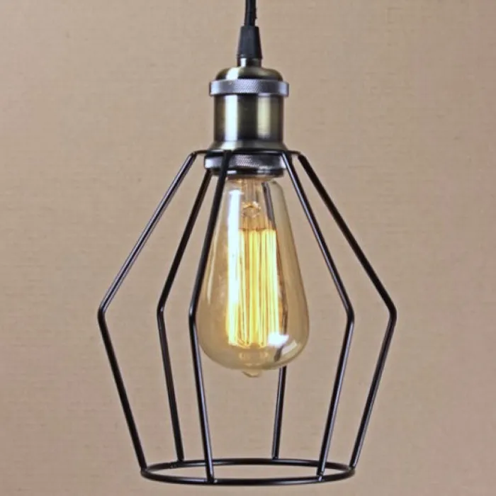 Подвесной светильник Wire Cage Pendant Trew Black от ImperiumLoft