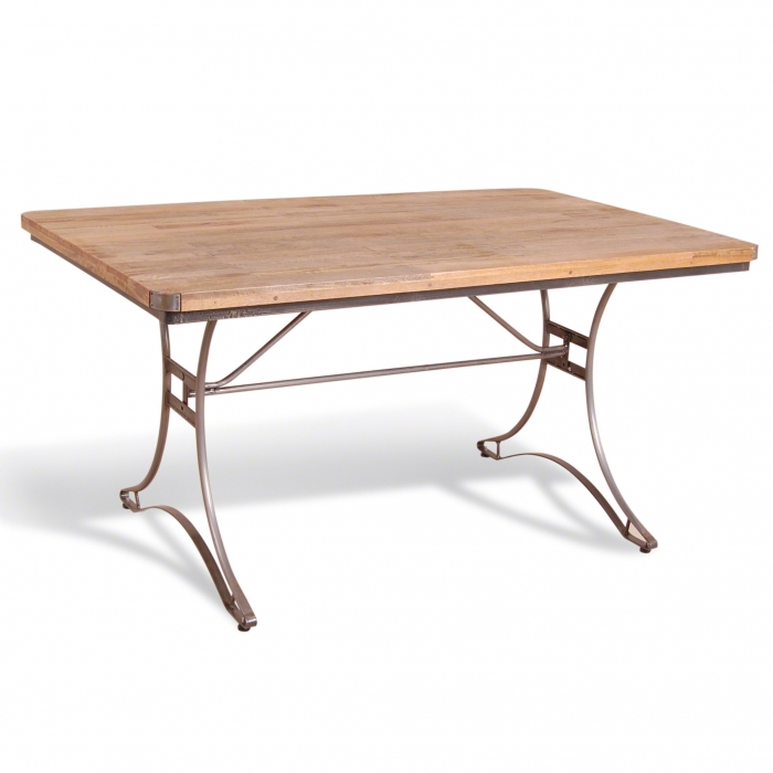 Cтол Industrial Metal Rust Rectangular Table от ImperiumLoft