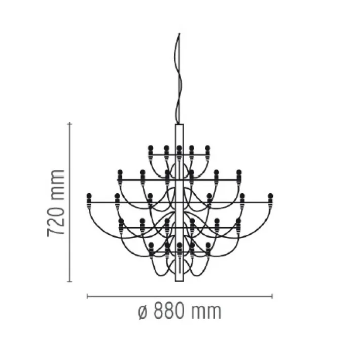 Люстра Flos 2097 30 Chrome от ImperiumLoft