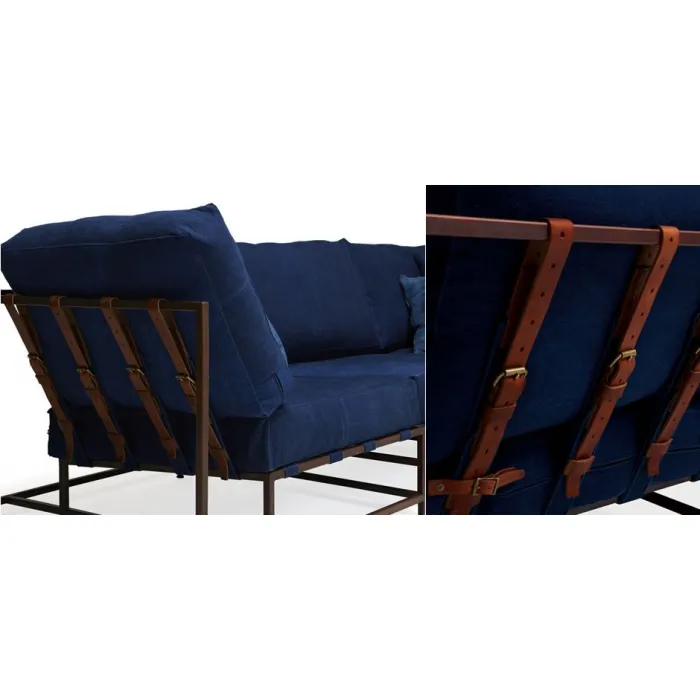 Диван Kenn X Miller sofa Indigo and copper denim от ImperiumLoft