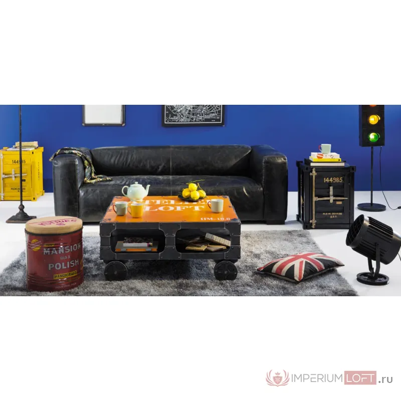 Тумбочка CARLINGUE Sea Container yellow от ImperiumLoft