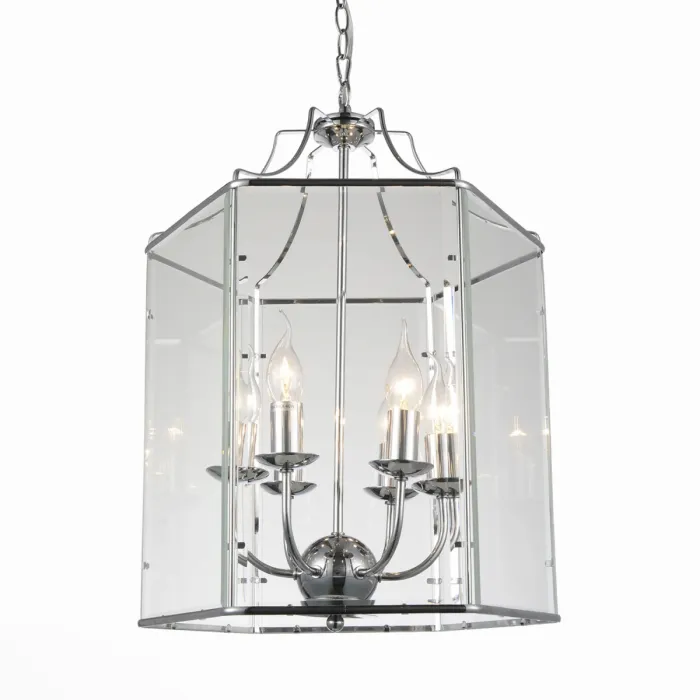 Подвесной светильник DUTCH Glass Pendant Chrome 40 от ImperiumLoft