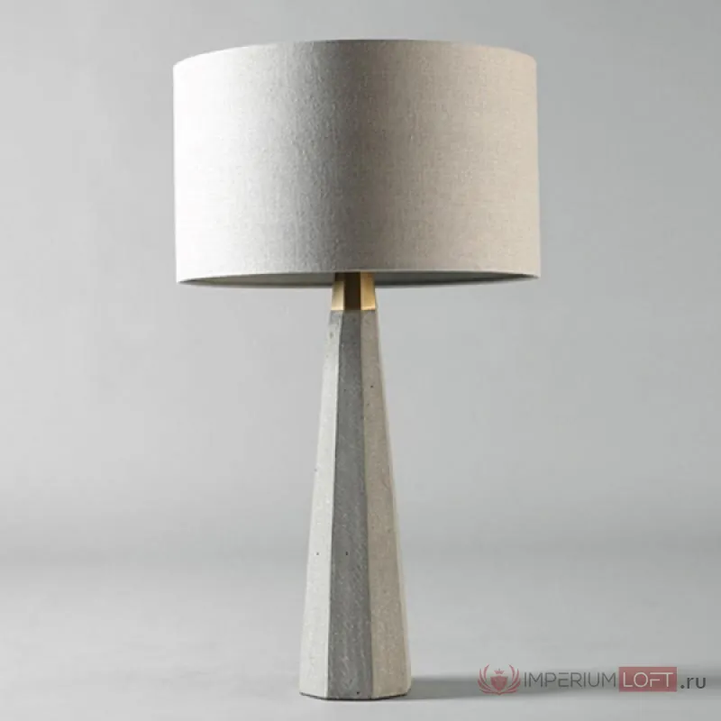 Настольная лампа Concrete Stone Table Lamp Tube от ImperiumLoft