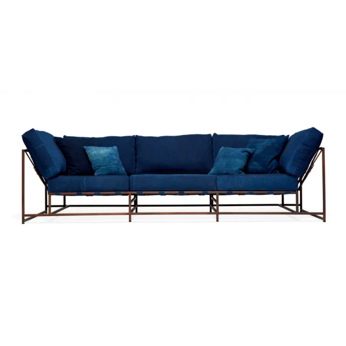 Диван Kenn X Miller sofa Indigo and copper denim от ImperiumLoft