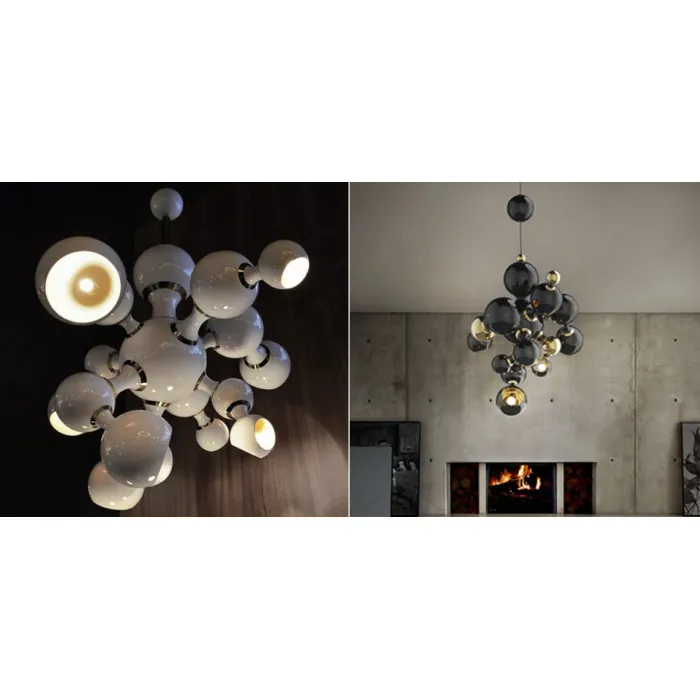 Люстра Atomic Suspension black Делайт Full от ImperiumLoft