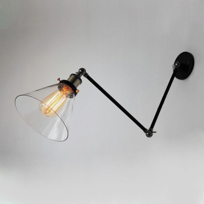 Бра Gloce Cone Shade Loft Industrial Glass от ImperiumLoft