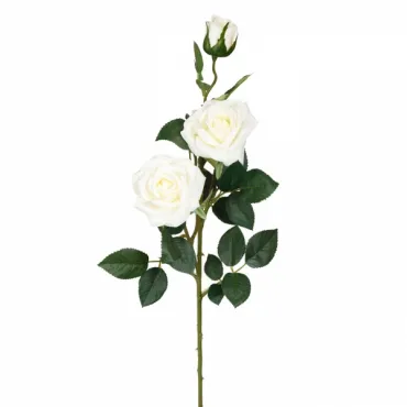 Декоративный искусственный цветок Large Branch White Rose