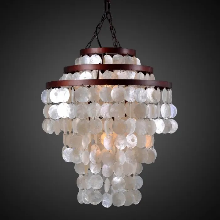 Люстра RH Capiz Three-Tier Chandelier Antic Iron  от ImperiumLoft