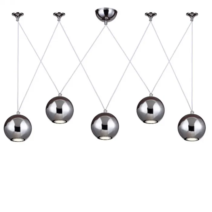 Подвесной светильник Multisphere Pendant Silver 5 от ImperiumLoft