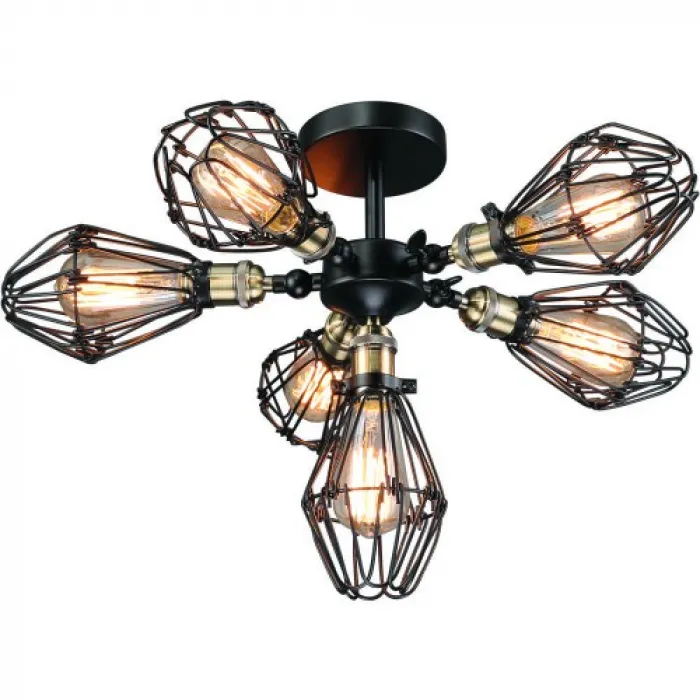 Потолочный светильник Loft Cage Top Pendant VI от ImperiumLoft