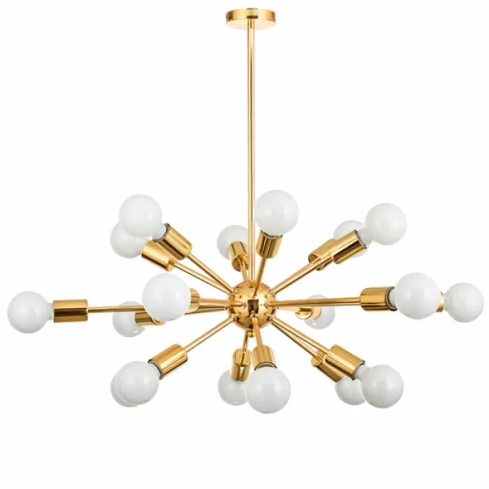 Люстра Sputnik Gold Chandelier 18 от ImperiumLoft