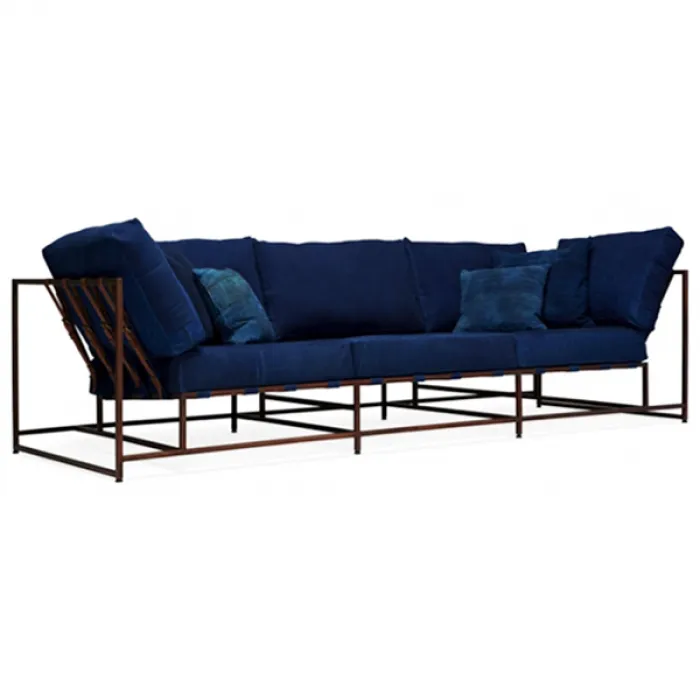 Диван Kenn X Miller sofa Indigo and copper denim от ImperiumLoft