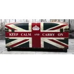 Сундук Union Jack Leather Keep calm and... от ImperiumLoft