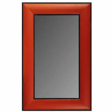 Зеркало настенное Leather Lux Mirror Square Red