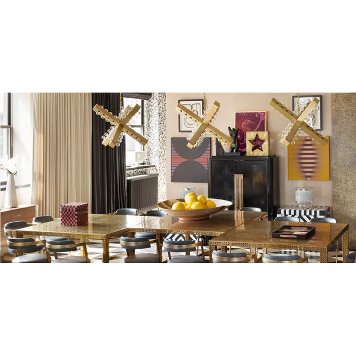 Подвесной светильник Nero Chandelier Gold от ImperiumLoft
