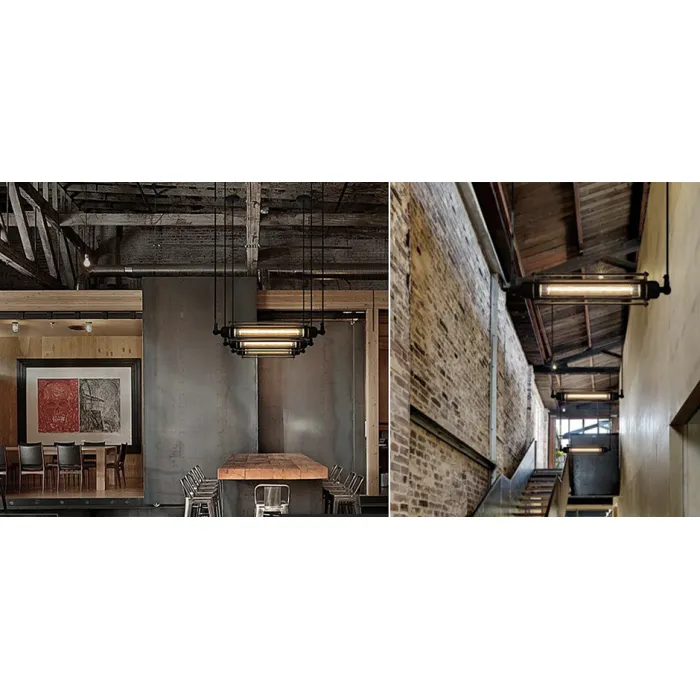 Подвесной светильник Loft Industrial Edison Cage Horizontal Mono от ImperiumLoft