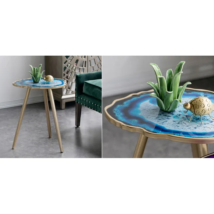 Кофейный стол Imitation Agate Blue от ImperiumLoft