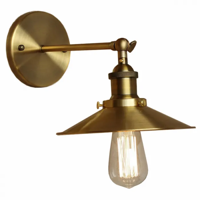 Бра Cone 20th c.Factory filament Gold от ImperiumLoft