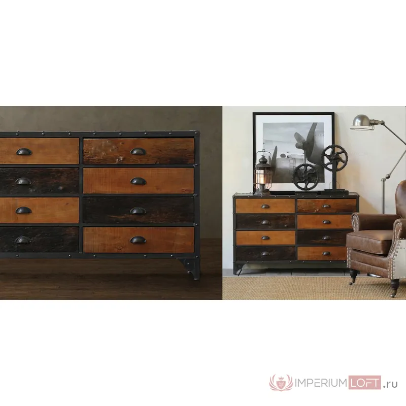 Комод Hurbor Loft Vintage Different Wood от ImperiumLoft