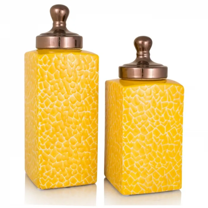 Ваза c крышкой Yellow Giraffe от ImperiumLoft
