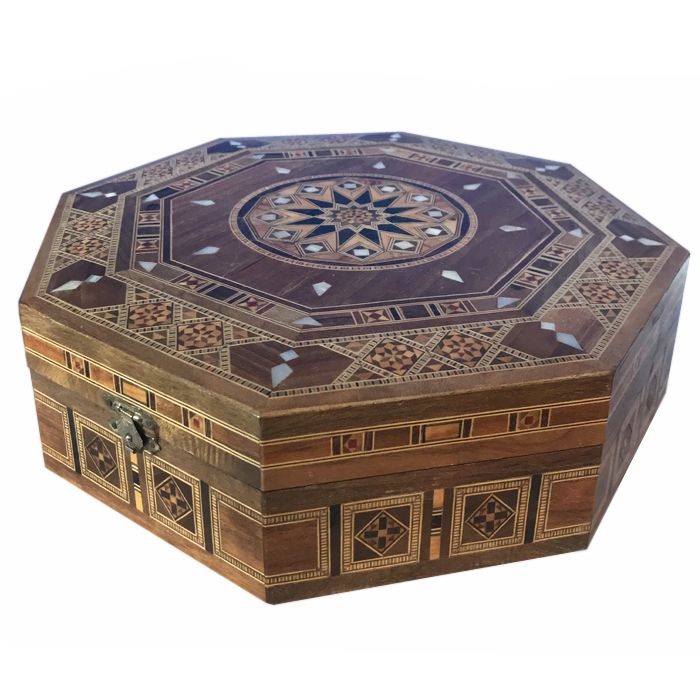 Шкатулка с инкрустацией Octagon от ImperiumLoft