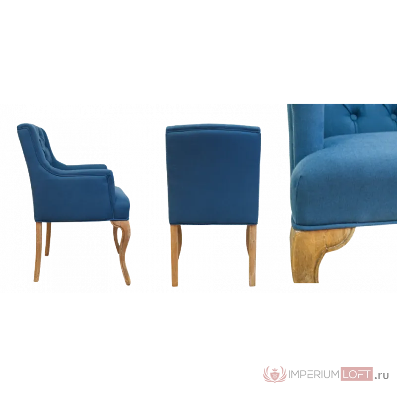 Стул French chairs Provence Amelia Blue ArmChair от ImperiumLoft