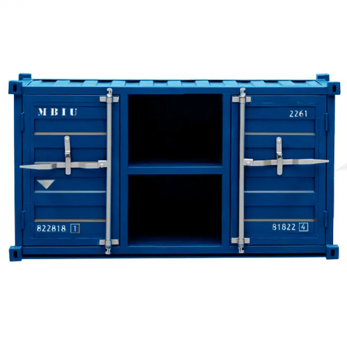 ТВ-тумба LOFT TV SEA CONTAINER синий металл от ImperiumLoft