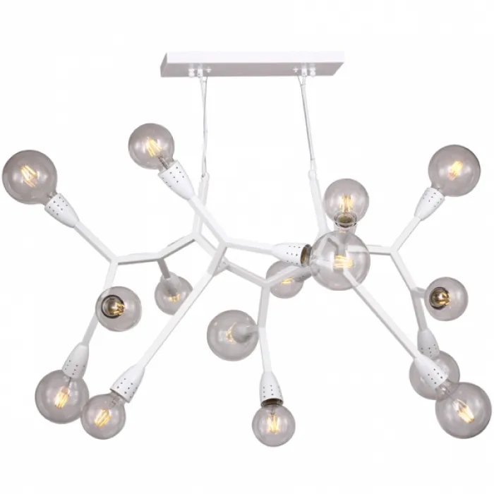 Люстра Polygon Chandelier 15 White от ImperiumLoft