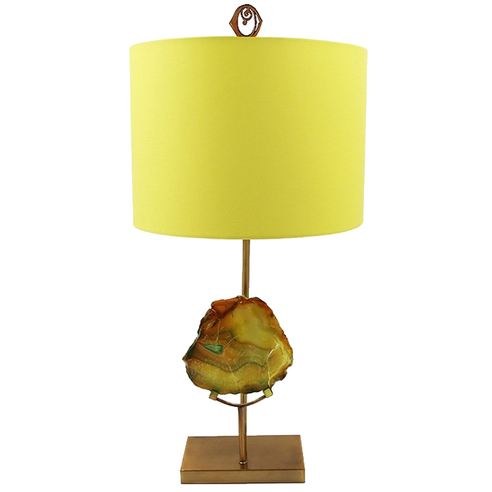 Настольная Лампа Agate Table Lamp Yellow от ImperiumLoft