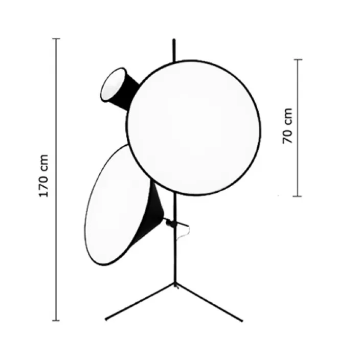 Торшер Tom Dixon Cone Black от ImperiumLoft