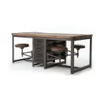 Большой рабочий стол Rupert Work Table Rustic от ImperiumLoft
