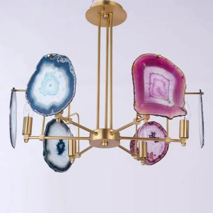 Люстра GALLERY 6 LIGHT CHANDELIER multi Color AGATE от ImperiumLoft