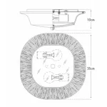 Потолочный светильник Utopia Round Sconce Black designed