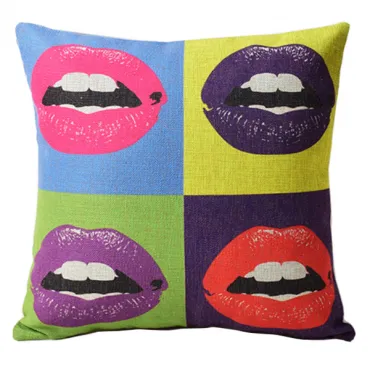 Декоративная подушка Lips Andy Warhol