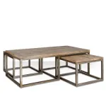 Журнальный стол Industrial Metal Rust Triple Table от ImperiumLoft