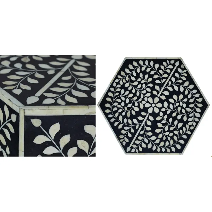 Табурет Inlaid Bone Hexagon от ImperiumLoft