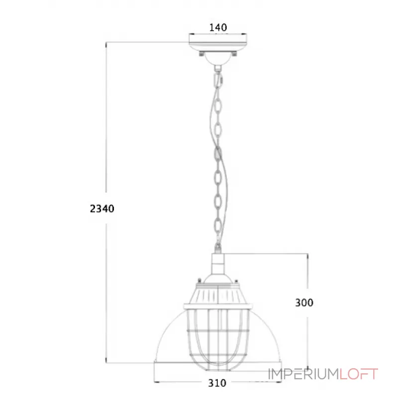 Светильник Loft Industrial Metal Cage Вreamboat