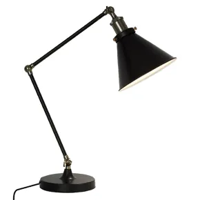 Настольная лампа Cone 20th c.Factory Filament Table Lamp Black