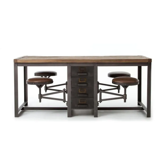 Большой рабочий стол Rupert Work Table Rustic от ImperiumLoft