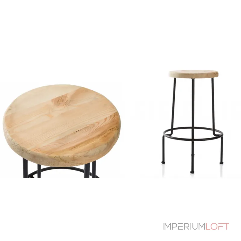 Барный стул Industrial Iron Linden Bar Stool