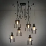 Люстра Loft Industrial 6 wire Cage Filament Pendant от ImperiumLoft