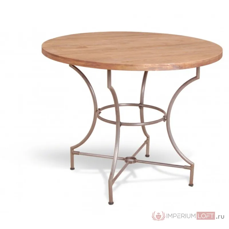 Cтол Industrial Metal Rust Round Dining Table от ImperiumLoft