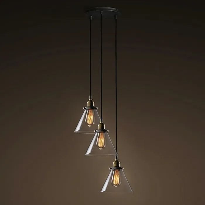 Подвесной светильник Loft Clear Glass Wide Cloche 3 от ImperiumLoft